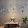 Star Party Decoration Iridescent Party Supplies Holographic Twinkle Little Stars