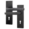 EAI Black Door Handles for Key Lock | 1 Pair