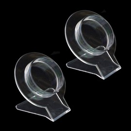 mollensiuer Jewelry Holder, 2 Pcs Clear Acrylic Bracelet Display Stand, Jewelry Organizer Rack, Transparent Shelf Shelves, Clear Jewelry Organizer