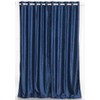 Indian Selections Navy Blue Ring/Grommet Top Velvet Curtain/Drape/Panel - 80W