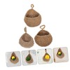 CHILDWEET 3pcs Bohemian Wall Teardrop Baskets Stylish Fruit Vegetable Storage