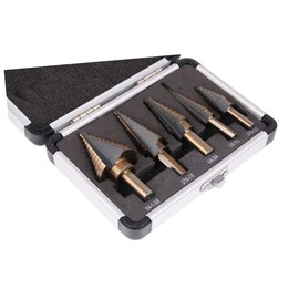 TEHAUX 5pcs Step Drill Bit Set Multiple Hole Drill Bit Set High Steel Drill Bit Set Hss Steel Drill Bit Set Kindling Splitter Firewood Cone Drill Titanium Drill Hss Drill Nail Hole Cutter