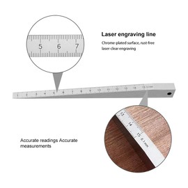 Taper Thickness Gauge Gap Gage Welding Wedge Feeler Gauge Gap Feeler Wedge Gauge Gap Hole Measure Tool (1-15mm)