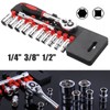ULTECHNOVO Ratchet Wrench Set Screwdriver 12-piece Socket Tool Kit for