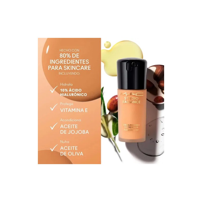 Base Sérum MAC Studio Radiance Serum-Powered | NC11 | Luminoso