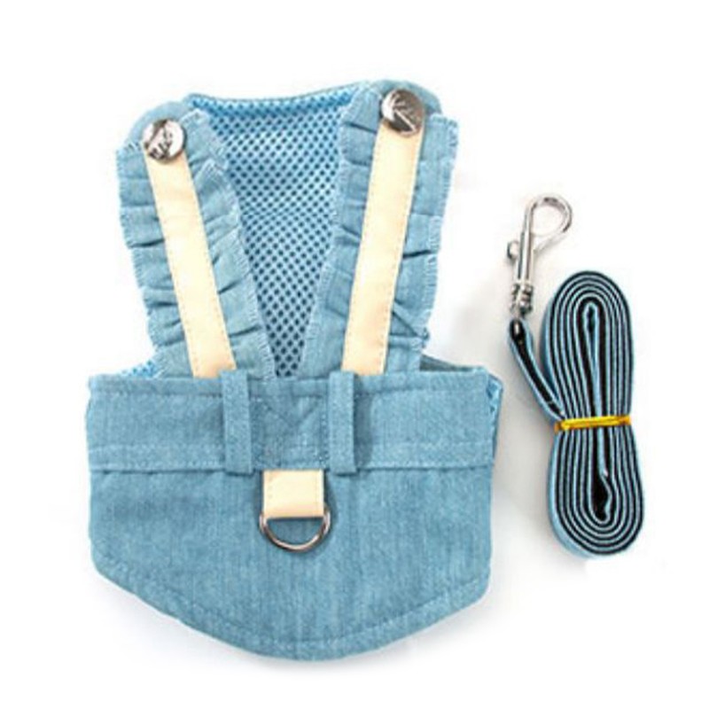 Pet Vest Harness Leash Adjustable Button Design Dog Harness and