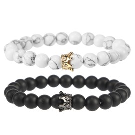 Couples Bracelets Matching Bracelets Valentines Bracelets Matching Bracelets for Couples Natural Stone Bead Bracelet Promise Bracelet Valentines Day Gifts