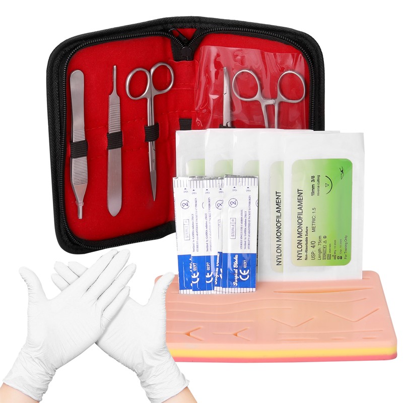 Surgicals Suture Exercise Training Kit Silicone Surgicals Skin Suture Training