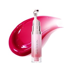 SKINTIFIC Serum Labial con Polipéptidos y Escualano – Gloss Hidratante con Vitamina C, Brillo Espejo, Aroma Natural y Sutil, No Pegajoso, 6.5ml(06 Roj