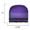 ACK Ceramic Hand Painted Tuscany Purple Ruffle Refillable Napkin Holder,