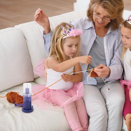 Leopacat Knitting Machines for Adults, Small Knitting Machine, Knitting Machines for Adults Operated Weaver Embellishment Winding Tools Portable Crafts Braiding Thread Device DIY Crafts