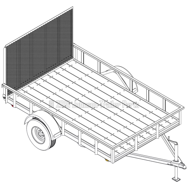 Johnson Trailer Parts 6′ 4" x 10′ Utility Trailer Plans