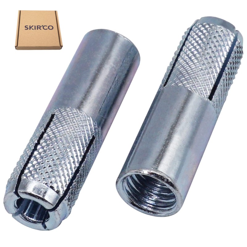 SKIR'CO (6 pcs) Knurled Drop in Anchors M10 x 40