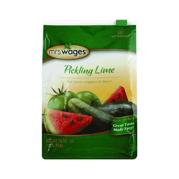Precision Foods Mrs. Wages Pickling Lime Mix 1 Pound Bag (VALUE pack of 6 bags)