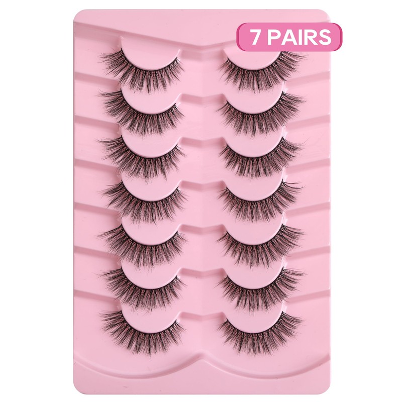 Cat Eye Lashes Light Short Eyelashes Natural Look Thin Band