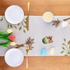 XIANNVXI Rabbit Table Runner, Easter Decoration, Rabbit Linen Table Runner,