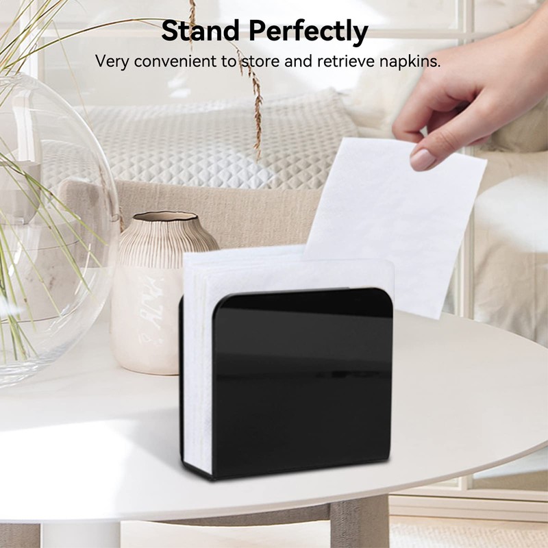 Napkin Holder for Table, Black Napkin Holder, Napkin Stand for