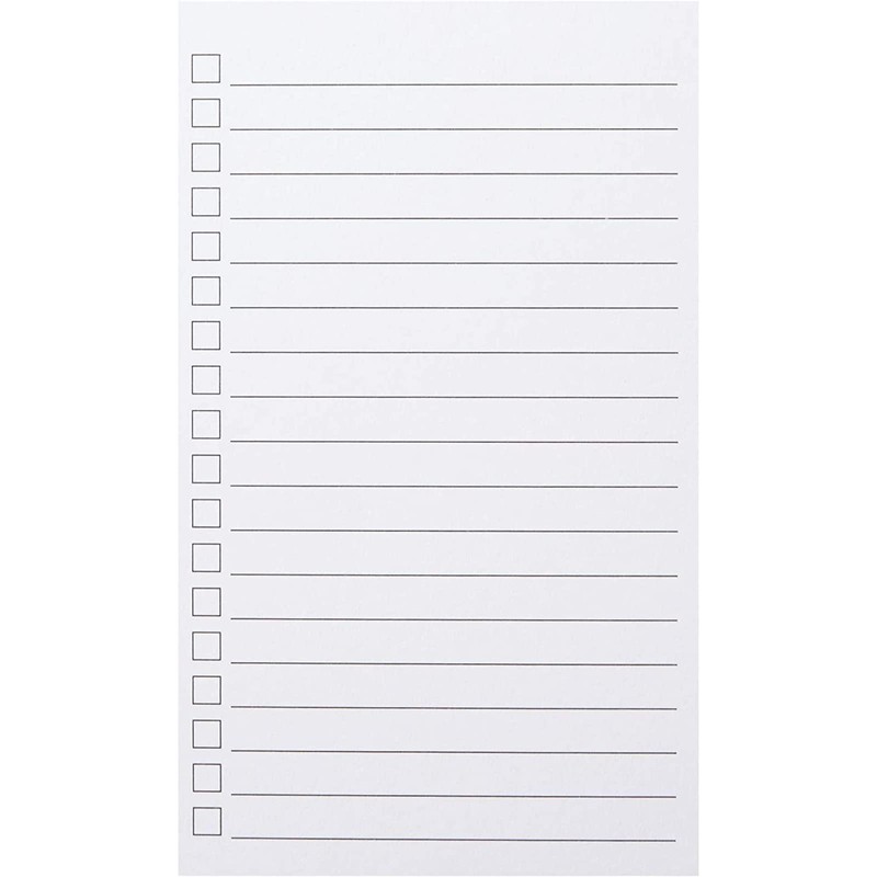 Okuna Outpost Note Cards - Vertical Index Card Layout for