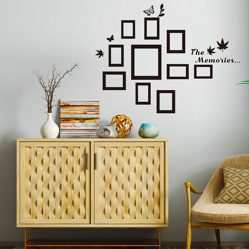 Pack of 10 Family Photo Frame Wall Stickers