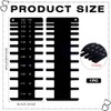 BENECREAT Black Acrylic Thickness Gauge, 8.1x3.1x0.1inch Plated Size Inspection Tool