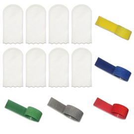 SaveSooo Dog Foot Covers for Walking Dog Shoes (8 Pack, 4 Tapes are Combined, Tape Color is Random) Dog Socks, Disposable Dog Boots, Adjustable Disposable Foot Muff Paw Protection, Dirt-Resistant