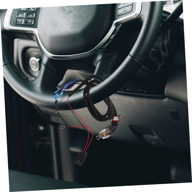 BUGUUYO Car Horn Kit Button Horn Wire Harness Adapter Replacement