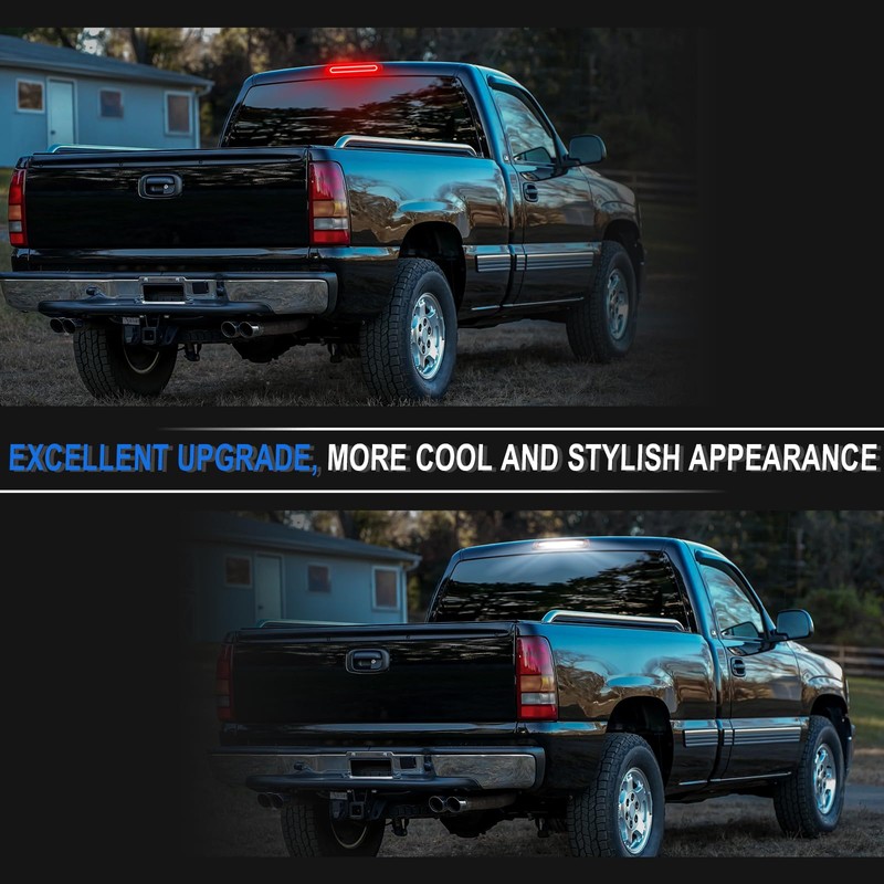 SHINEFIT LED 3rd Brake Light Replacement for 1999-2006 Silverado Sierra