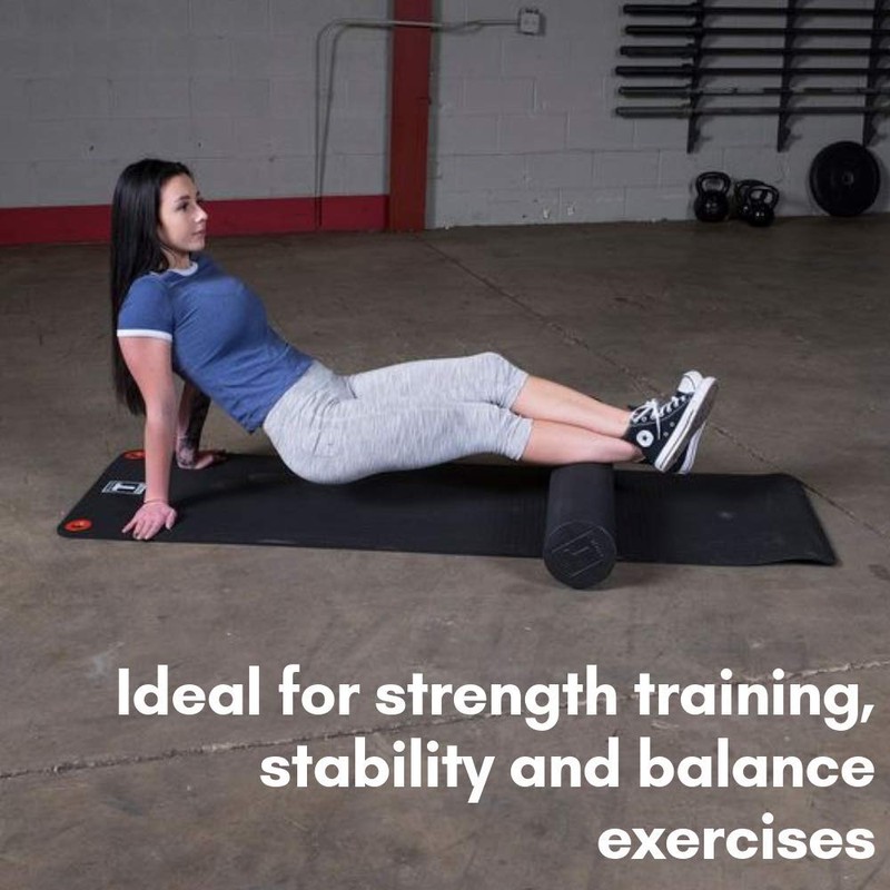 Body-Solid Tools Premium Full Foam Roller, Black, 36 (BSTFRP36F)