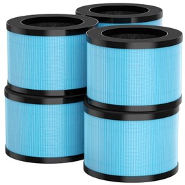 CFKREYA MK01 & MK06 Air Filter Replacement Compatible with Aroeve MK01, MK06, ToLife TZ-K1 and Kloudi DH-JH01 Air Purifier, Standard Version(6 Pack)