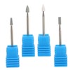 DOITOOL 4Pcs Professional Nail Art Polishing Drill Bits Durable Micro
