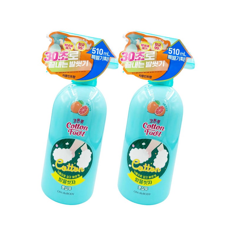 On The Body NEW 온더바디 코튼풋 발을 씻자 풋샴푸 510ml