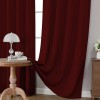 CUCRAF Burgundy Red Blackout Curtains 52X84 Pack Of 2 Thermal