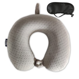 Gosider Memory Foam Travel Pillow, Comfortable Travel Neck Pillow U Shape, Support Neck and Head to Relieve Fatigue, Portable Neck Pillow Suitable for Planes, Trains, Self-Driving Cars