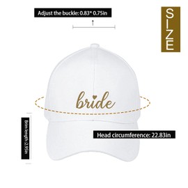 PartyGifts&beyond - Sombrero de béisbol para mujer, 6 paquetes de sombreros de despedida de soltera para mujer, gorras de escuadrón de novia para regalo de boda (azul)