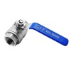 Liyquint 3/4" NPT Ball Valve,304 Stainless Steel Full Port Ball