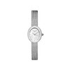 Rosefield Women's MWSMS-M05 Silver Mini Oval Silver-Tone Woven Mesh Watch