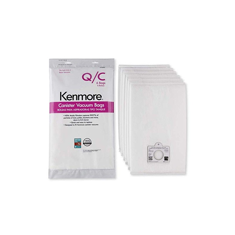Kenmore Canister Vacuum Bags Type Q & C (6)