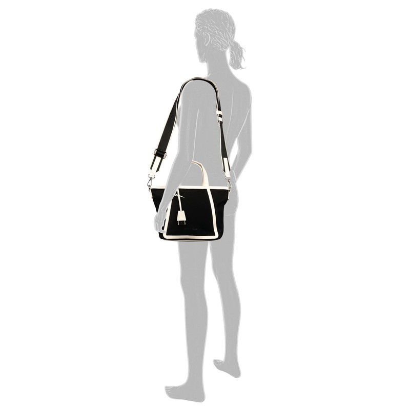 TOM TAILOR Suzi Women's Shopper Shoulder Bag Zip Small Black,