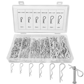 MOLENCO Pack of 150 Cotter Pins Assortment, Cotter Pins, Safety Cotter Pins, Spring Pins, Stainless Steel Cotter Pin Set, R Clips Cotter Pins Assortment Kit for Cars, Motorhomes, Garden Tools (150)