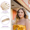 Healeved Tocado Gótico Plástico Diosa Dorada Corona Metal Sunburst Diadema