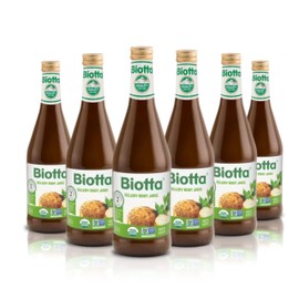 Biotta Organic Celery Juice - 100% Vegetable Juice for Energy, Immunity & Wellness - Excellent Source of Nutrients - All Natural, Non-GMO, Gluten-Free (16.9 Fl Oz, Pack of 6)