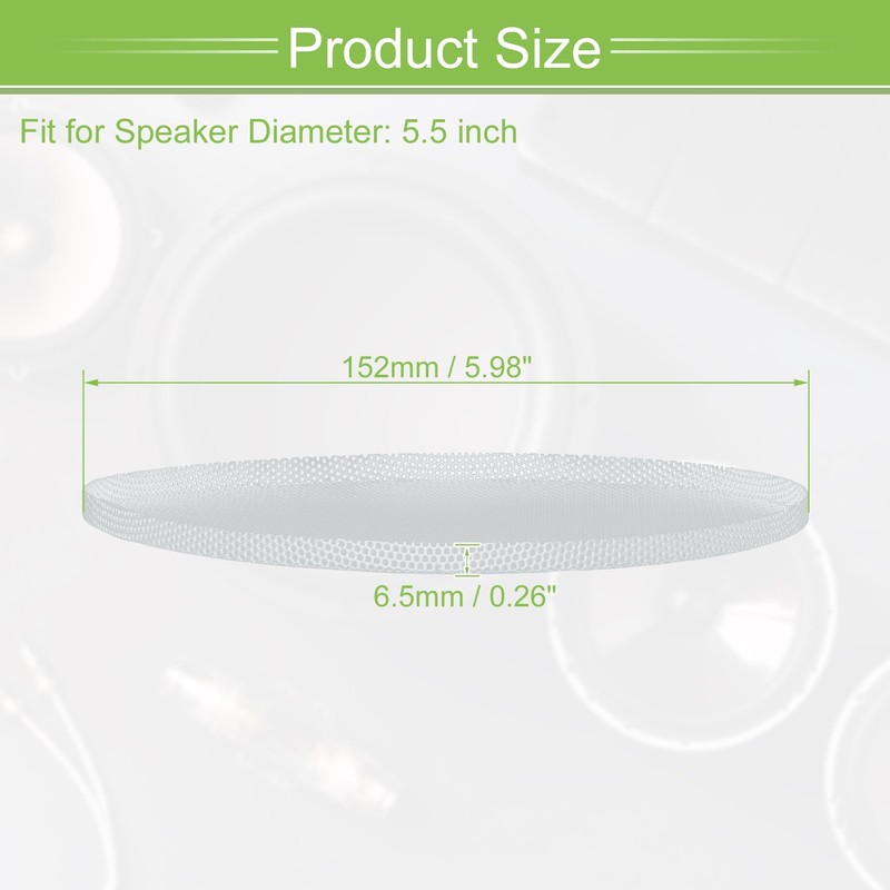 X AUTOHAUX Universal 5.5 Inch Speaker Grills Mesh for Audio