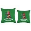 Gummy Worm Queen Funny Gummy Worm Lovers Saying Throw Pillow