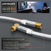 Primewire Satellite Cable, White, Angled