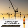 MECCANIXITY Emergency Hoist Crane Push Button Switch, Up Down Rain