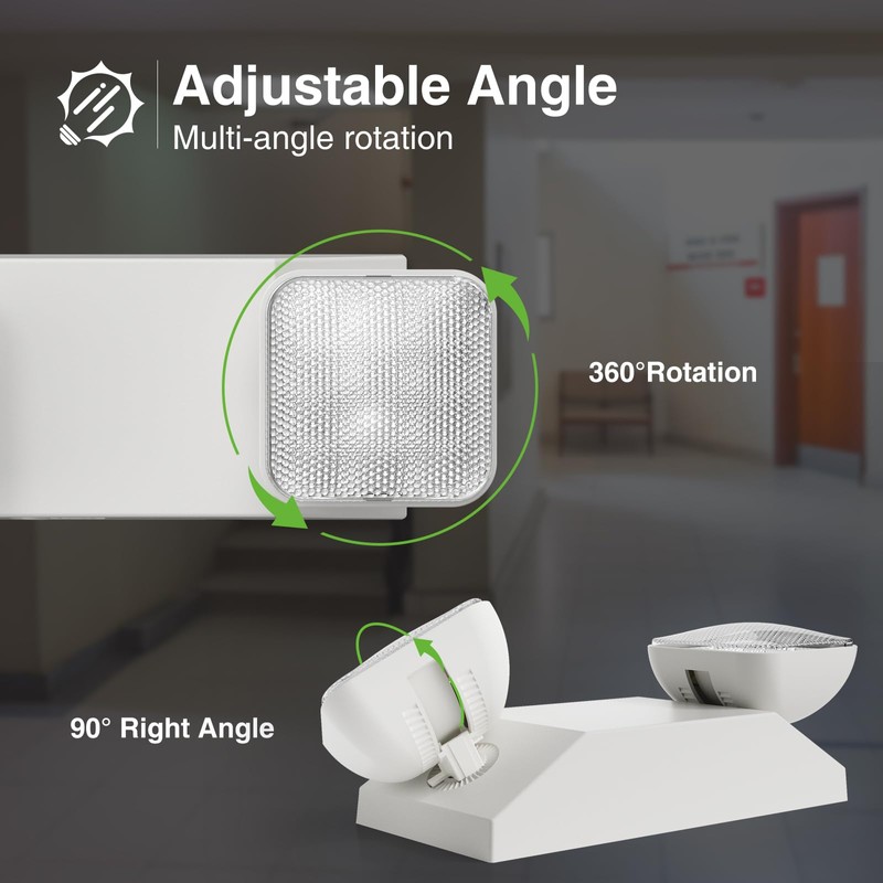 FREELICHT 6 Pack LED Emergency Light for Business, LED Emergency