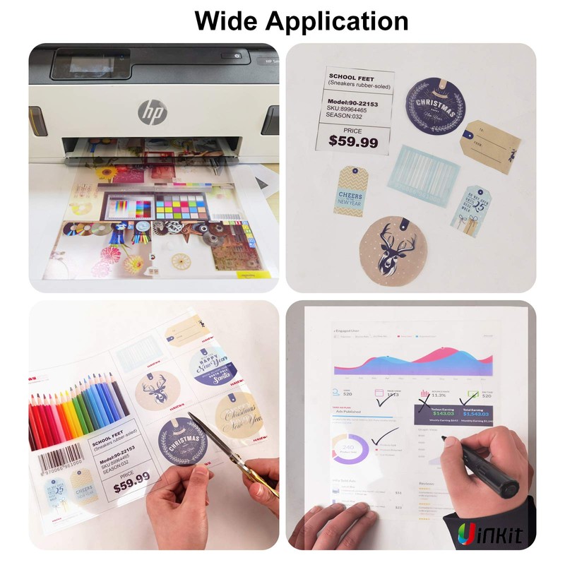 A4 OHP Inkjet Copy Film 20 Sheets Uncut Clear Uinkit