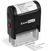 ExcelMark Rectangular Completed Teacher Stamp Self Inking - Black Ink