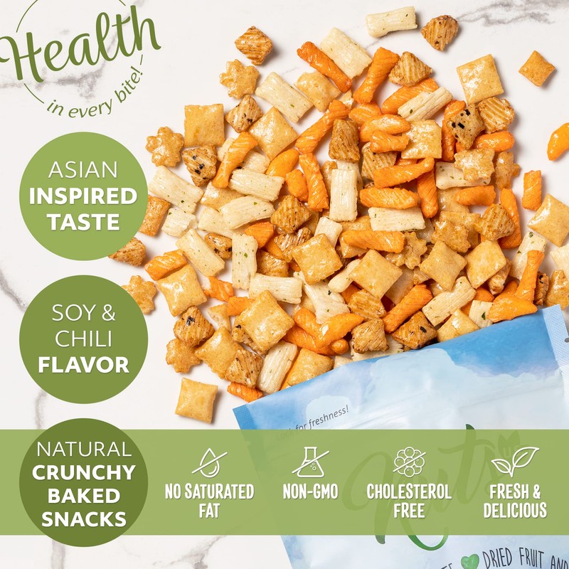 NUTS U.S. - Oriental Rice Crackers | No Artificial Colors