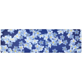 Table Runner Trivet Heat Resistant Mat Pad Waterproof Non Slip Long Decorative Countertop Protector for Kitchen Dining Table 39x12In Flowers